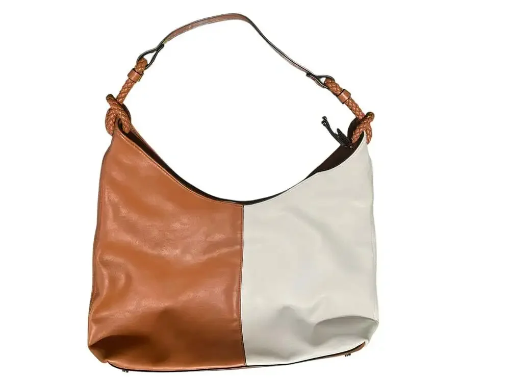 Alfani Colorblock Hobo Bag with Braided Strap Detail